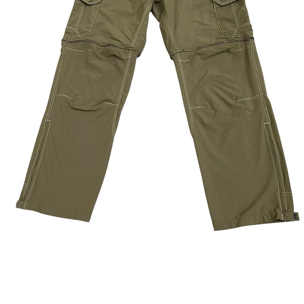 Kuhl Pants Mens 32 Green Renegade Cargo Convertible Stealth Hiking Outdoor 32x29 - Picture 2 of 11